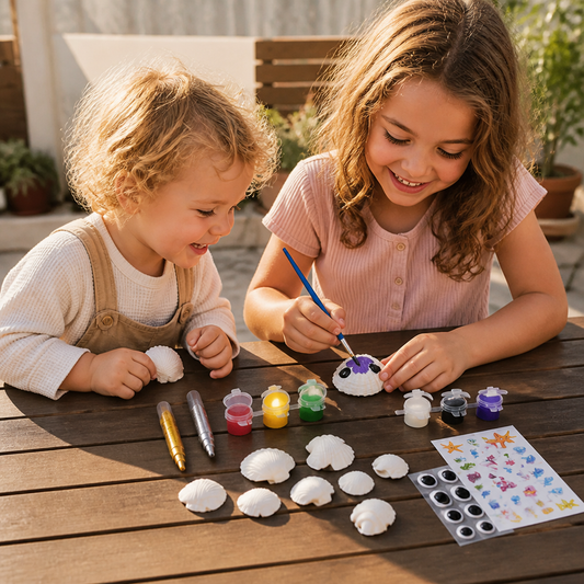 Glow-in-the-Dark Muschel-Malset – Leuchtendes DIY-Bastelset