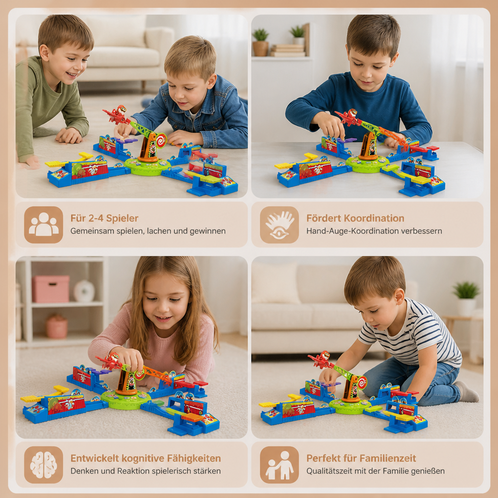 Interaktives Flugzeug-Brettspiel – Spannendes Mehrspieler-Familienspiel