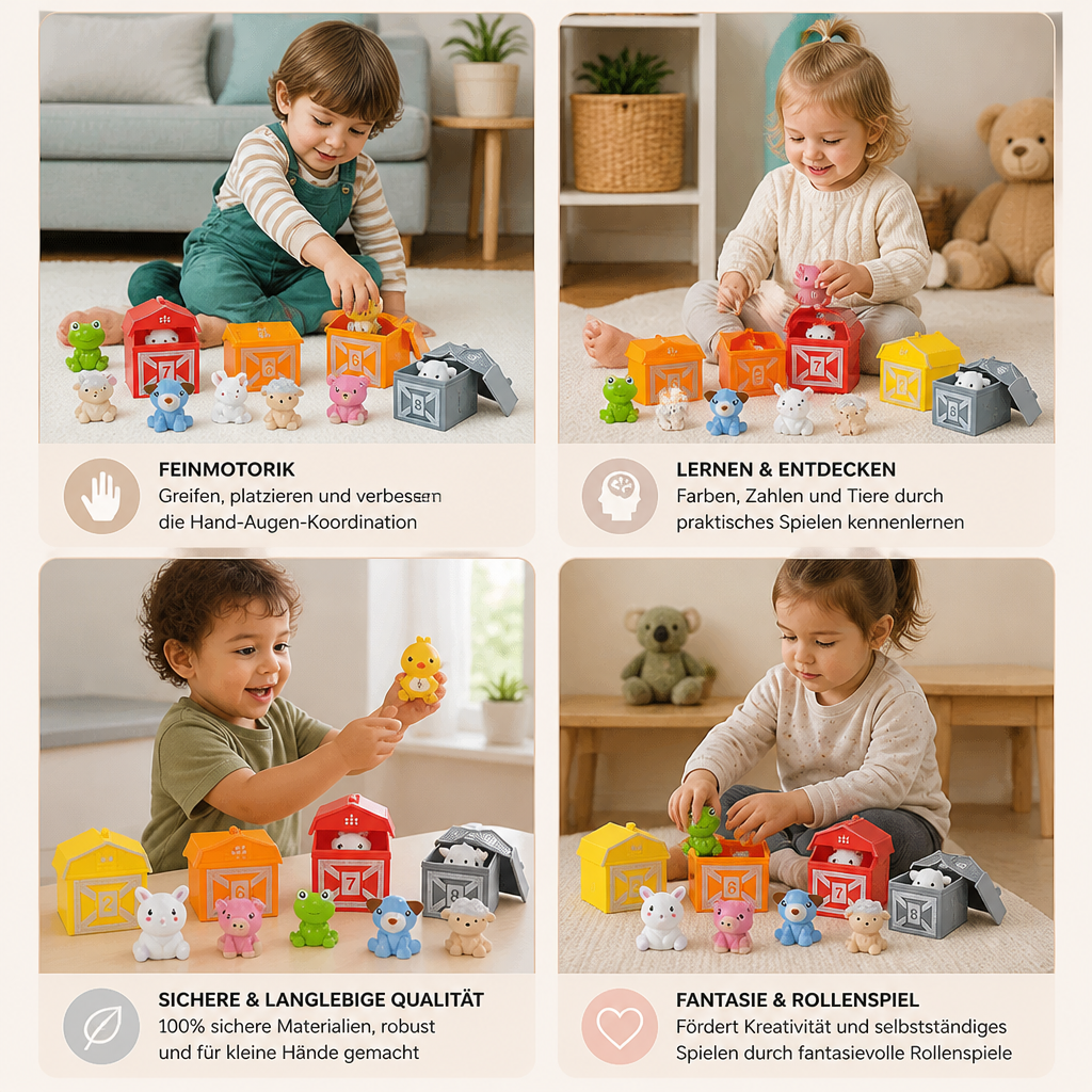 Montessori Farben & Zahlen Farm