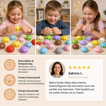 Dumpling-Squishy-Adventskalender mit geheimnisvollen Fidget-Überraschungen