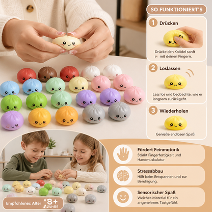 Dumpling-Squishy-Adventskalender mit geheimnisvollen Fidget-Überraschungen