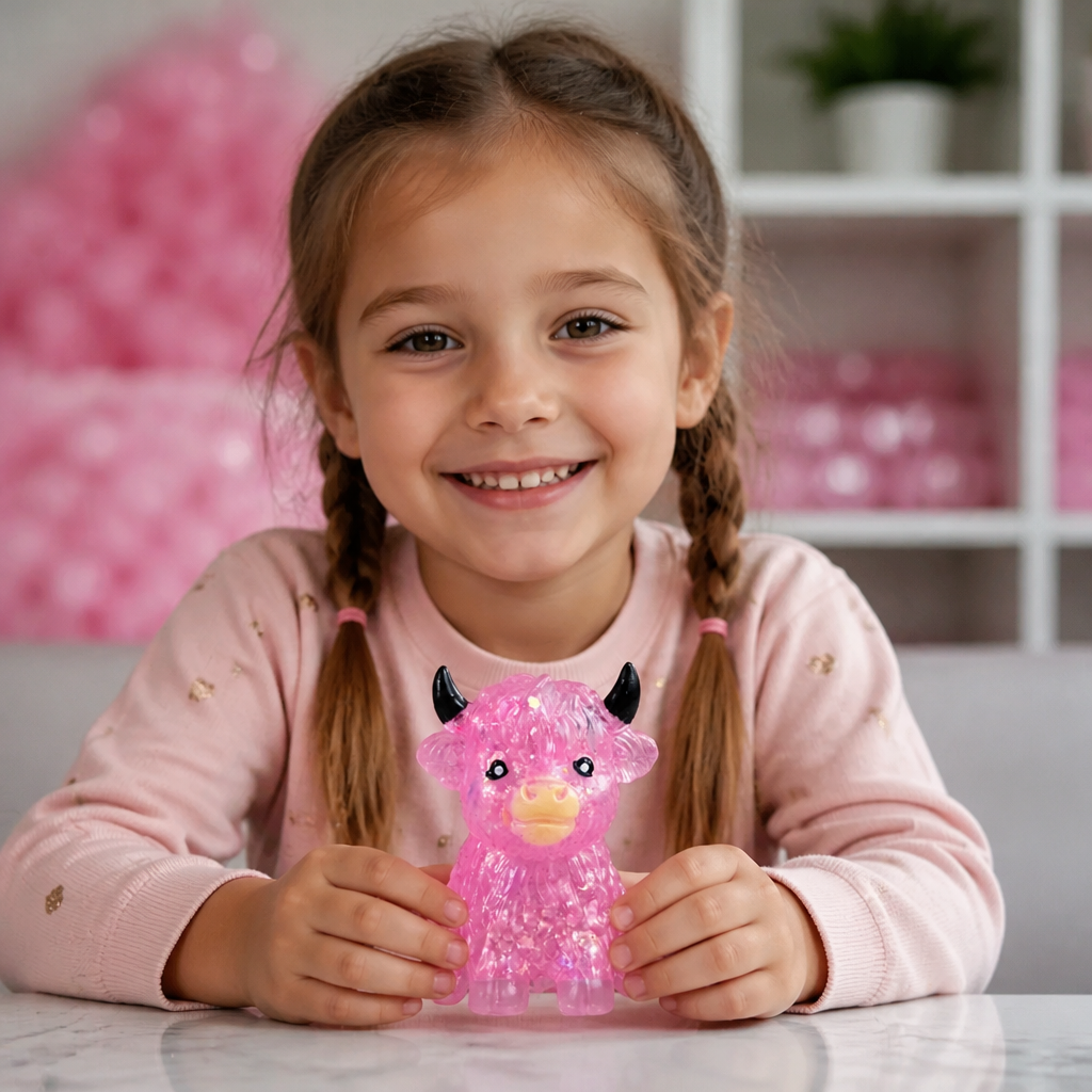Mini-Highland-Rind-Squishy als Anti-Stress-Spielzeug