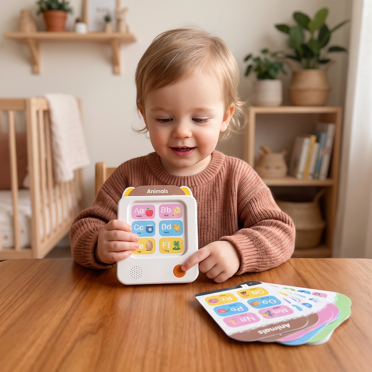 Interaktiver Englisch-Lernkartenleser für Kinder – Pädagogisches Lernspielzeug