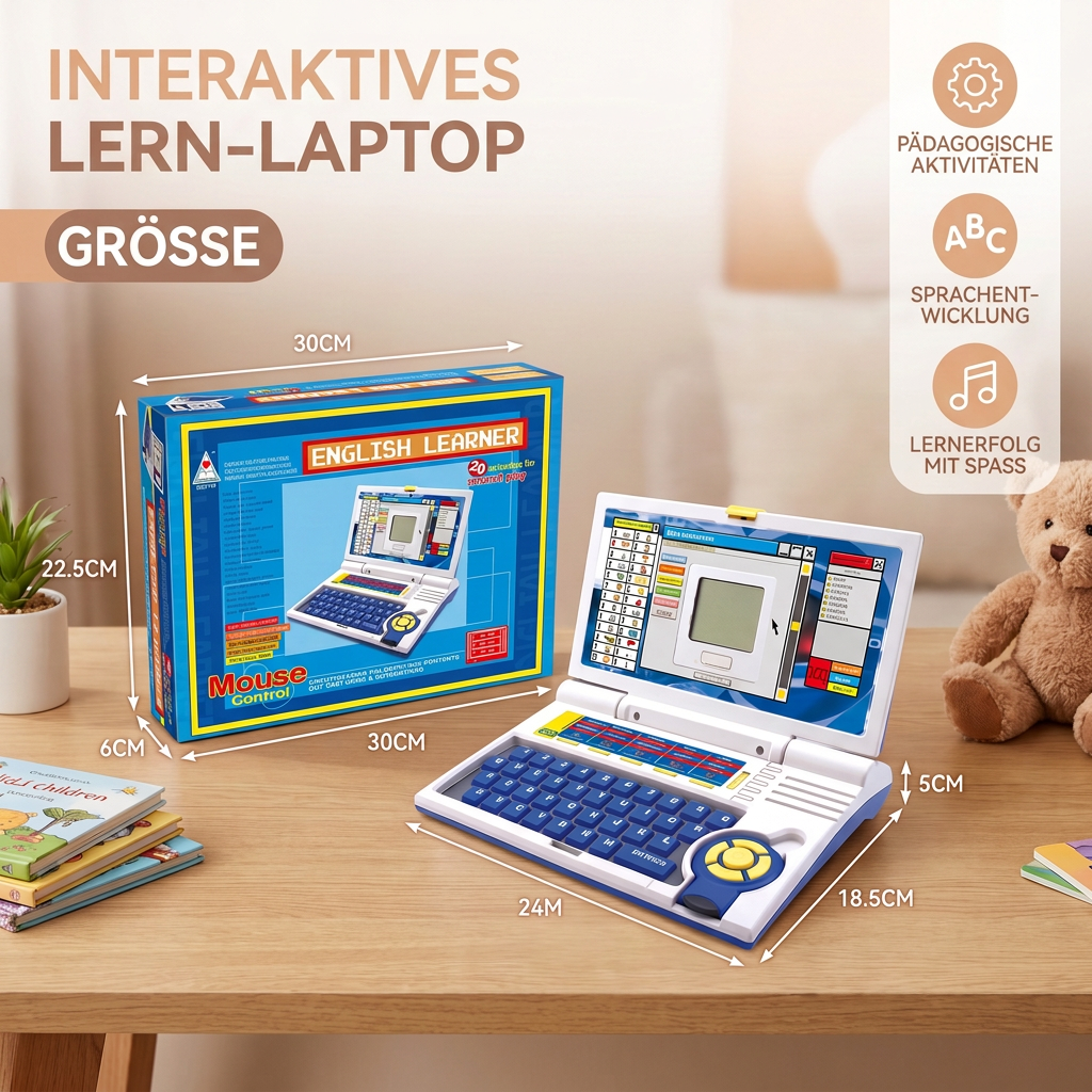 Interaktiver Lern-Laptop für Kinder