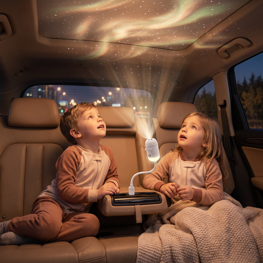 NightSky dimmbarer USB-Galaxieprojektor mit Sternen- & Auroraeffekten