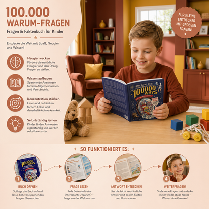 100.000 Warum-Fragen – Fragen & Faktenbuch für Kinder