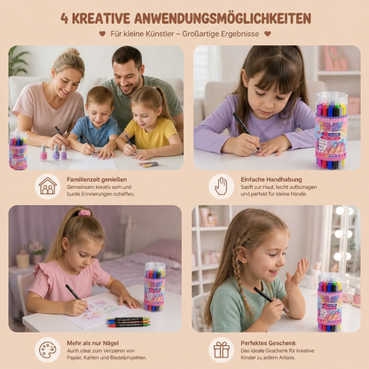 12-Farben-Nail-Art-Stifte-Set mit Doppelspitze – Für feine Details & kreative Designs