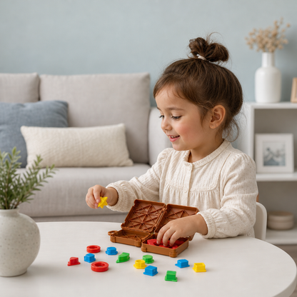 Montessori Sortierkoffer Für Farben Und Formen – Spielerisches Packspiel Für Die Ganze Familie
