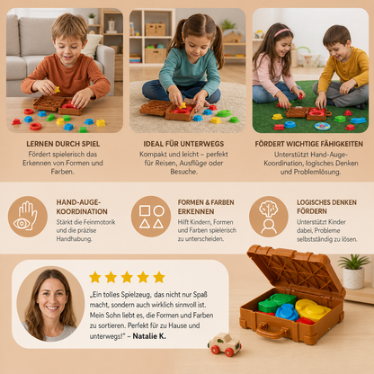 Montessori Sortierkoffer Für Farben Und Formen – Spielerisches Packspiel Für Die Ganze Familie