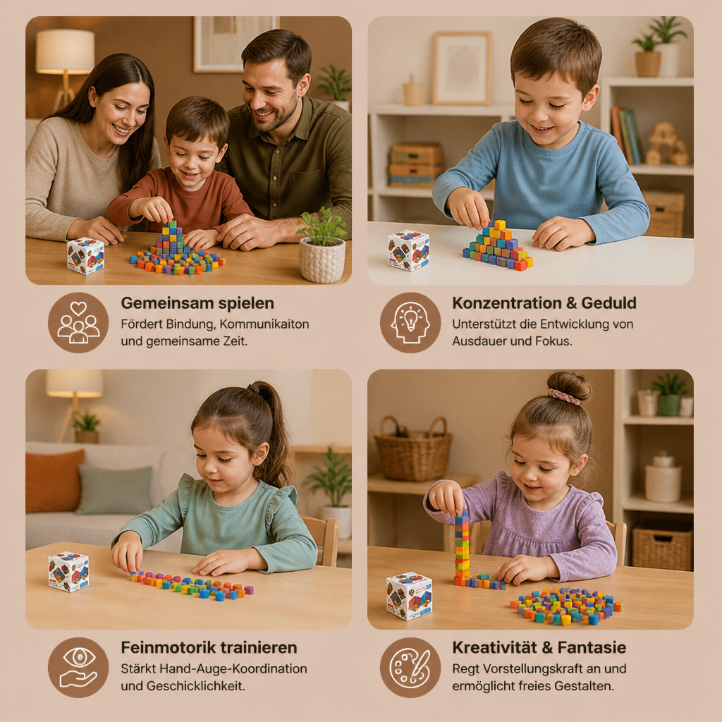 Kreative sensorische Klebewürfel – Sticky Cubes