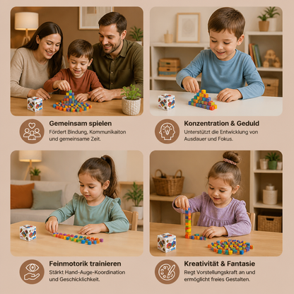 Kreative sensorische Klebewürfel – Sticky Cubes