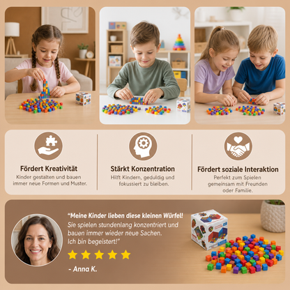 Kreative sensorische Klebewürfel – Sticky Cubes