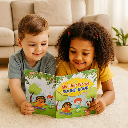 Englisches Hörbuch für Kleinkinder ⎜ Interaktives Lernspielzeug für erste Wörter mit Audio und farbenfrohen Illustrationen