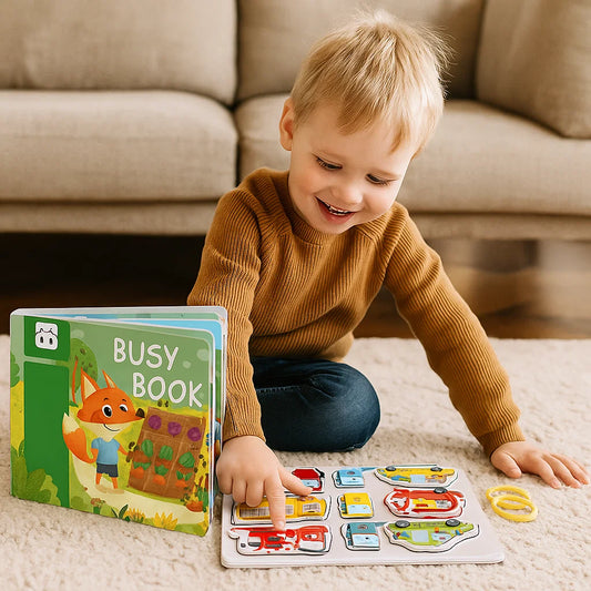 Beschäftigungsbuch für Kleinkinder ⎜ Interaktives Lernbuch mit wiederverwendbaren Aufklebern für spielerischen Lernspaß in der frühen Kindheit