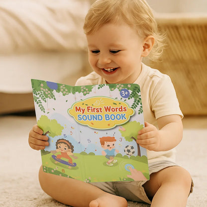 Englisches Hörbuch für Kleinkinder ⎜ Interaktives Lernspielzeug für erste Wörter mit Audio und farbenfrohen Illustrationen