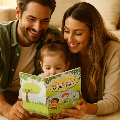 Englisches Hörbuch für Kleinkinder ⎜ Interaktives Lernspielzeug für erste Wörter mit Audio und farbenfrohen Illustrationen