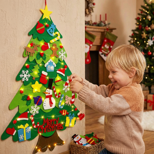DIY-Filz-Weihnachtsbaum für Kinder