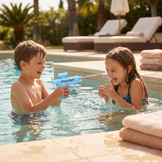 Doppelseitige Streich Wasserpistole für Kinder – Mini Spaß Wasserspielzeug