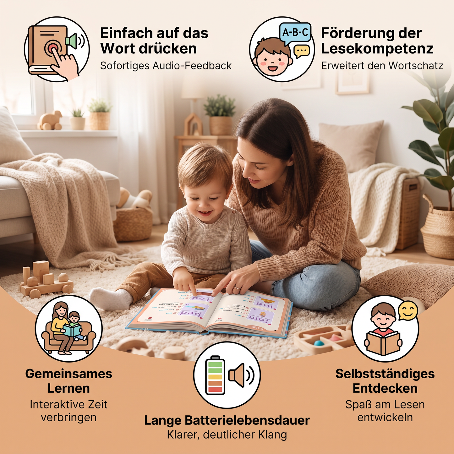 Mein erstes Sound-Lesebuch – Interaktives Lesen & Spielerische Leseförderung