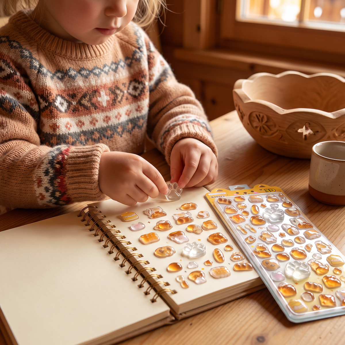 3D-Pfoten-Sticker – Niedliche weiche Puffy-Sticker für Kinder
