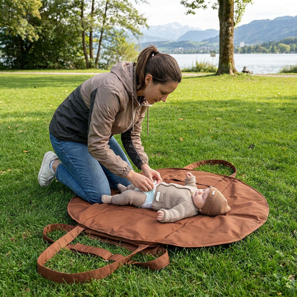 2-in-1 Faltbare Wickeltasche & Wickelunterlage – Leichte, geräumige Reisetasche für Mütter
