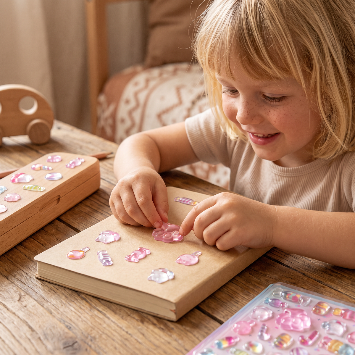 3D-Pfoten-Sticker – Niedliche weiche Puffy-Sticker für Kinder