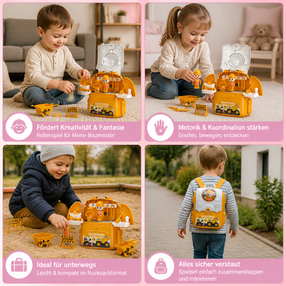 3-in-1 Rucksack-Spielset für unterwegs
