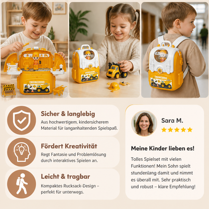 3-in-1 Rucksack-Spielset für unterwegs