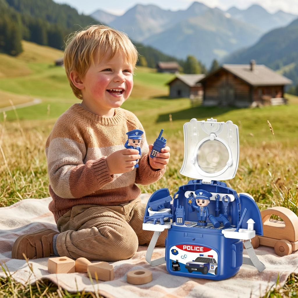 3-in-1 Rucksack-Spielset für unterwegs