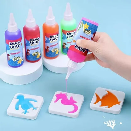 Magisches Wasserspielzeug für Kinder ⎜ Kreatives DIY-Set zum Basteln von schwimmenden Tieren im Wasser