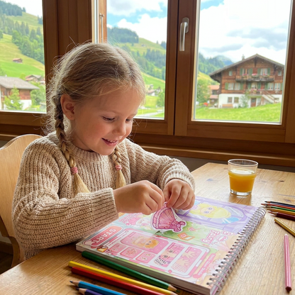 Prinzessinnen-Anzieh-Stickerbuch – Kreativer Stickerspaß für Kinder