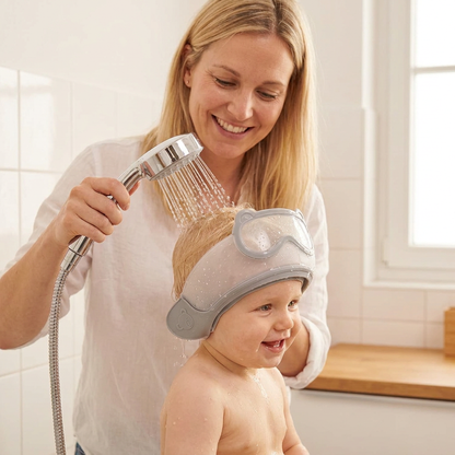 Verstellbarer Baby-Wasser- & Shampoo-Schutzschirm mit 360° Augen- & Ohrenschutz