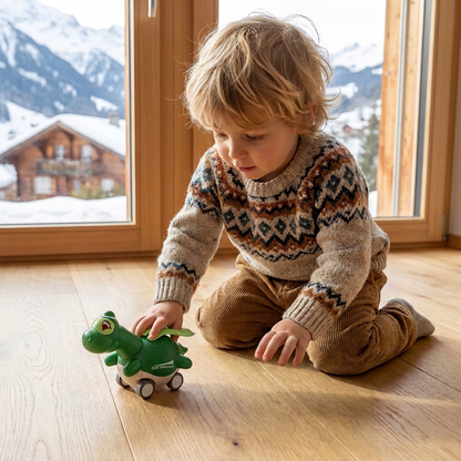 Press-&-Go-Dinoautos – Rollende Dinosaurier-Spielzeugautos für Kinder