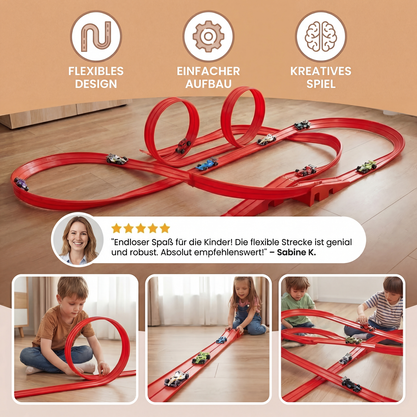 Flexibel Einsetzbares Rennstrecken Set
