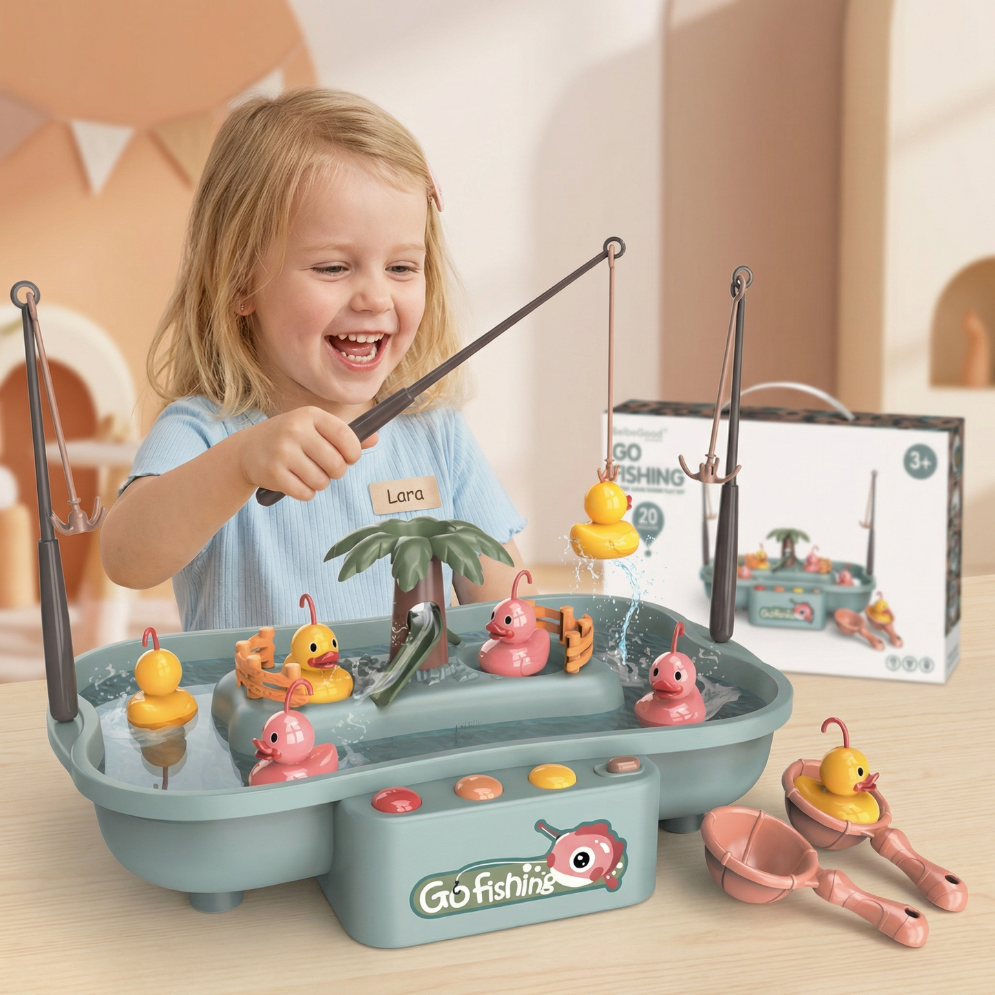 Interaktives Angelspiel für Kinder – Wasserspielzeug Set für gemeinsamen Spielspaß