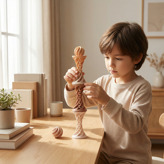 3D Spiral Fidget Toy – Driiwbare Anti-Stress Schreibtischspielzüg