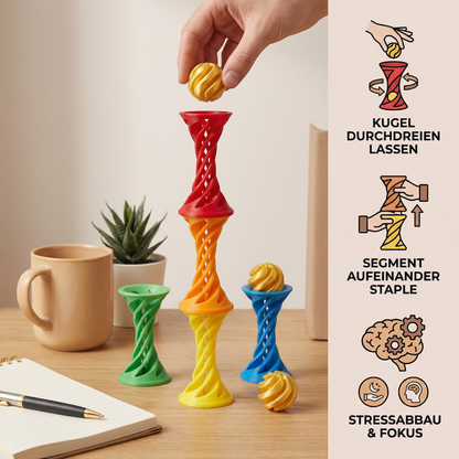 3D Spiral Fidget Toy – Driiwbare Anti-Stress Schreibtischspielzüg
