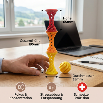 3D Spiral Fidget Toy – Driiwbare Anti-Stress Schreibtischspielzüg