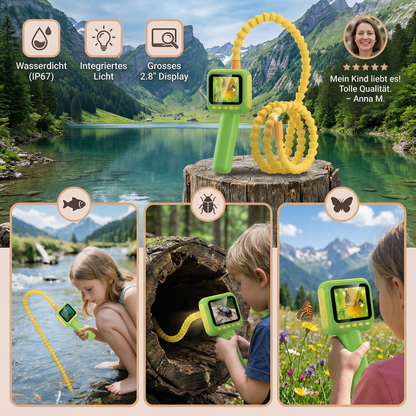 Chind Entdecker Kamera – Unterwasser & Natur Entdeckungs-Spielzeug mit Licht & Display