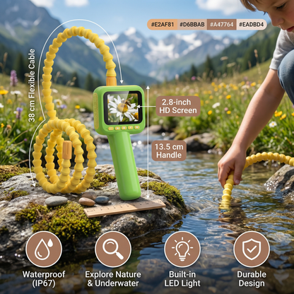 Chind Entdecker Kamera – Unterwasser & Natur Entdeckungs-Spielzeug mit Licht & Display