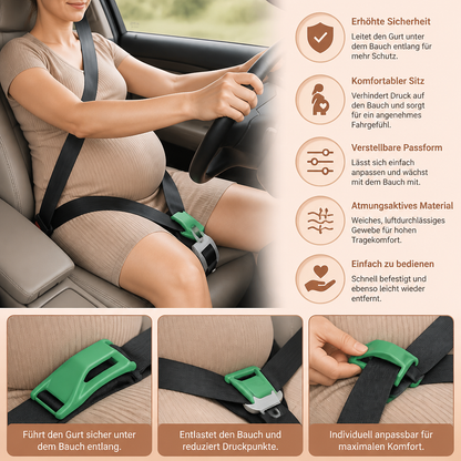 Bauchstützgurt für Schwangere im Auto – Verstellbare & bequeme Unterstützung für den Babybauch