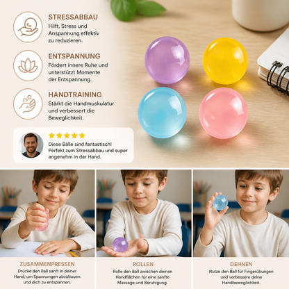 Stressball mit Kokosöl-Füllung – Weich & Entspannend