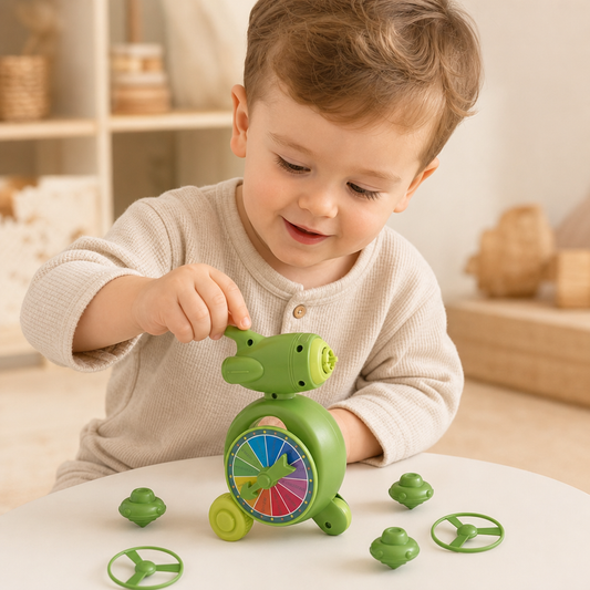 5-in-1 Gyro-Lernspielzeug – Dreh-, Balance- & Stapelspiel für Kinder