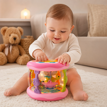 Interaktives Musikspielzeug mit Licht – Montessori-Sensorspielzeug mit beruhigenden Schlafliedern