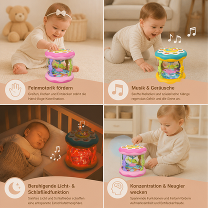Interaktives Musikspielzeug mit Licht – Montessori-Sensorspielzeug mit beruhigenden Schlafliedern