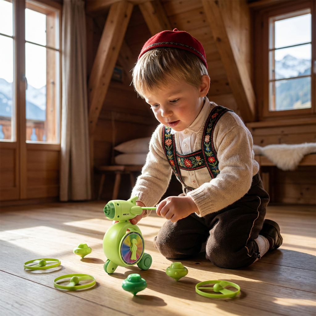5-in-1 Gyro-Lernspielzeug – Dreh-, Balance- & Stapelspiel für Kinder