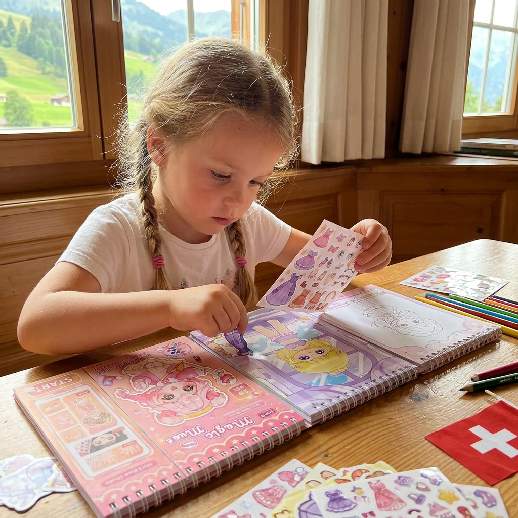 Prinzessinnen-Anzieh-Stickerbuch – Kreativer Stickerspaß für Kinder