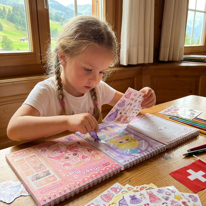 Prinzessinnen-Anzieh-Stickerbuch – Kreativer Stickerspaß für Kinder