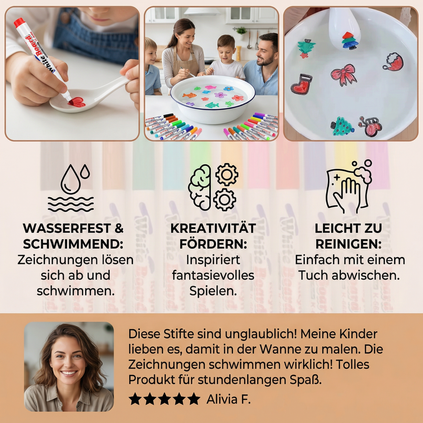 Magische Stifte für schwimmende Zeichnungen (12 Stück)