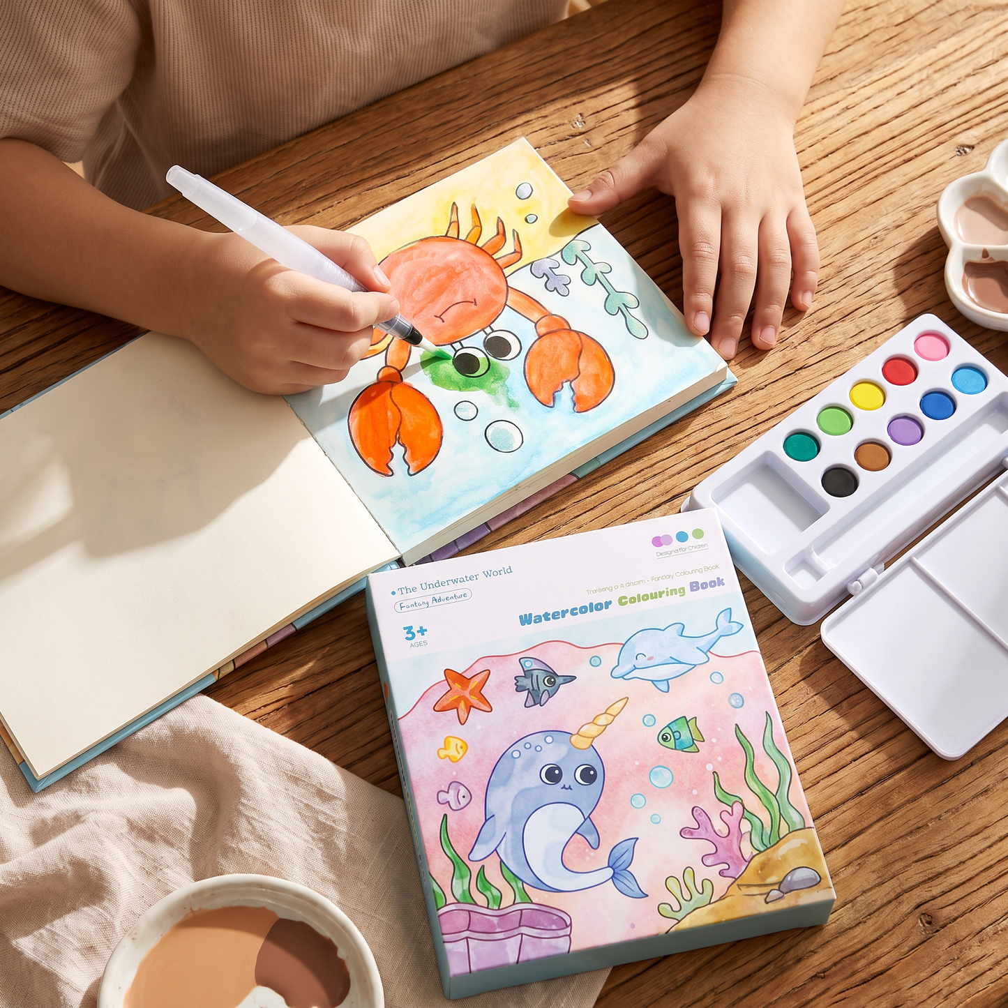 Alles-in-einem Aquarell-Malbuch